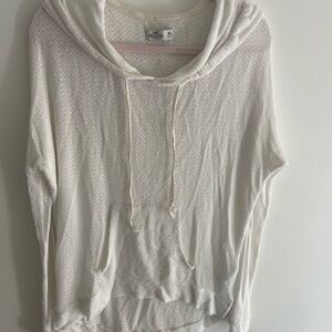 Hollister Cream Textured Knit Sweater